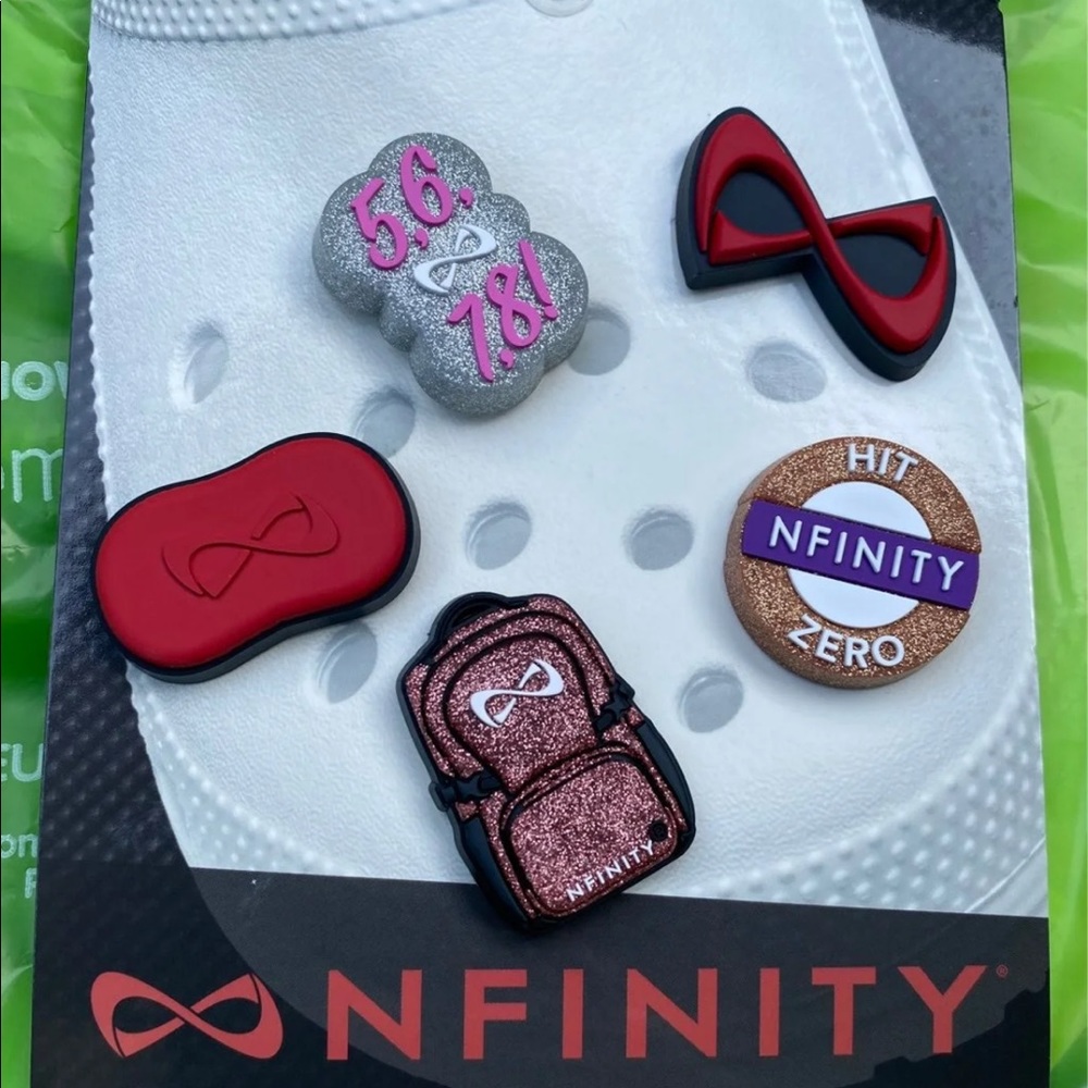 Nfinity Jibbitz croc charms cheer set Retired